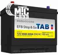Аккумуляторы Аккумулятор  TAB EFB Stop & Go Asia  212760 6СТ-65 Ач L EN600 А 230x173x220мм
